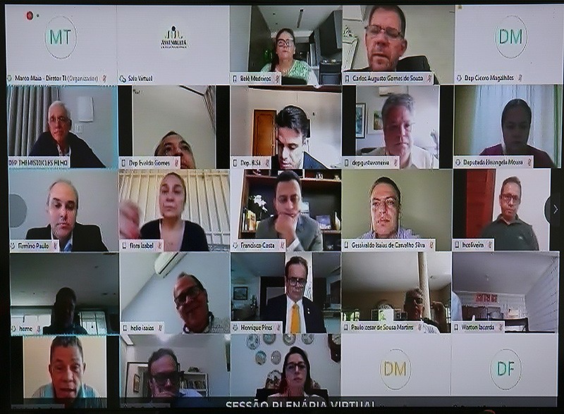 Sessão virtual com os deputados estaduais do Piauí